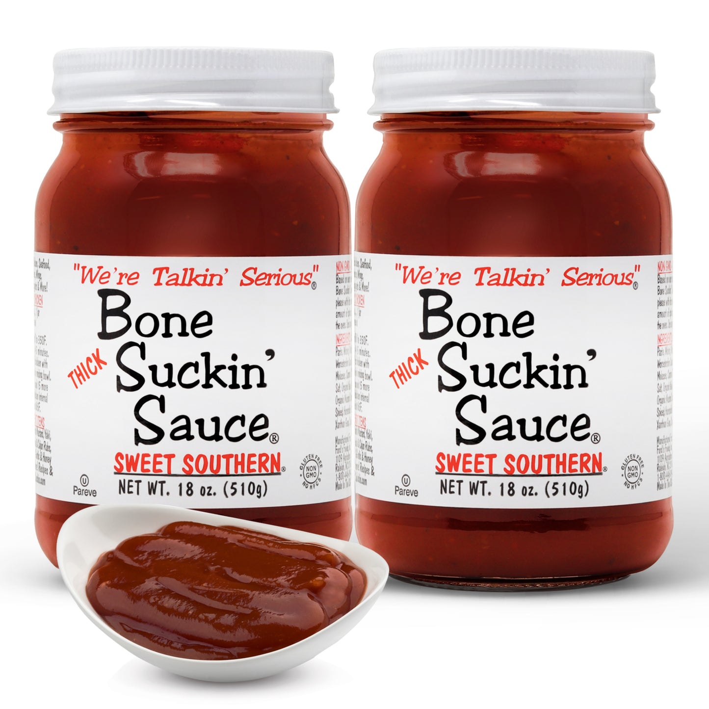 Bone Suckin' Sauce Thick Sweet Southern, 18 oz, 2 pack