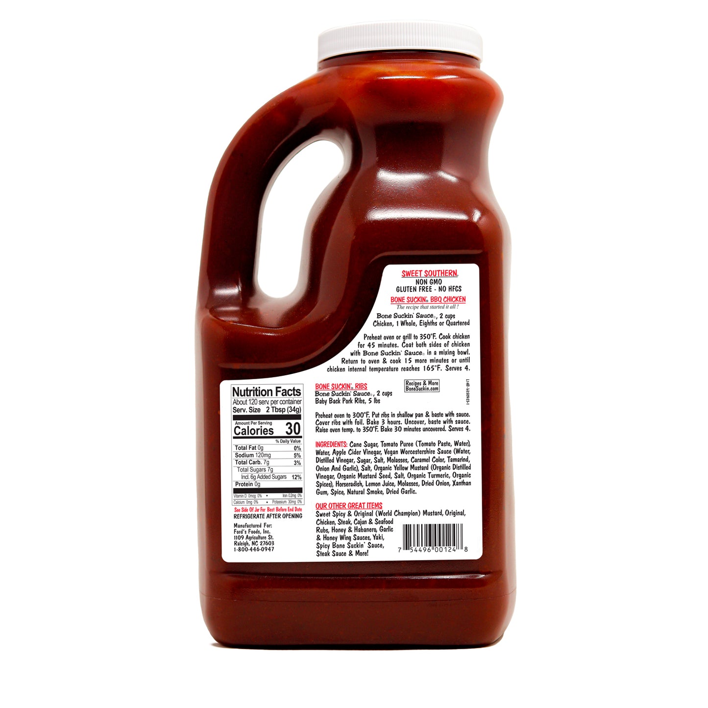 Bone Suckin' Sauce® Sweet Southern® 144 oz. Bottle