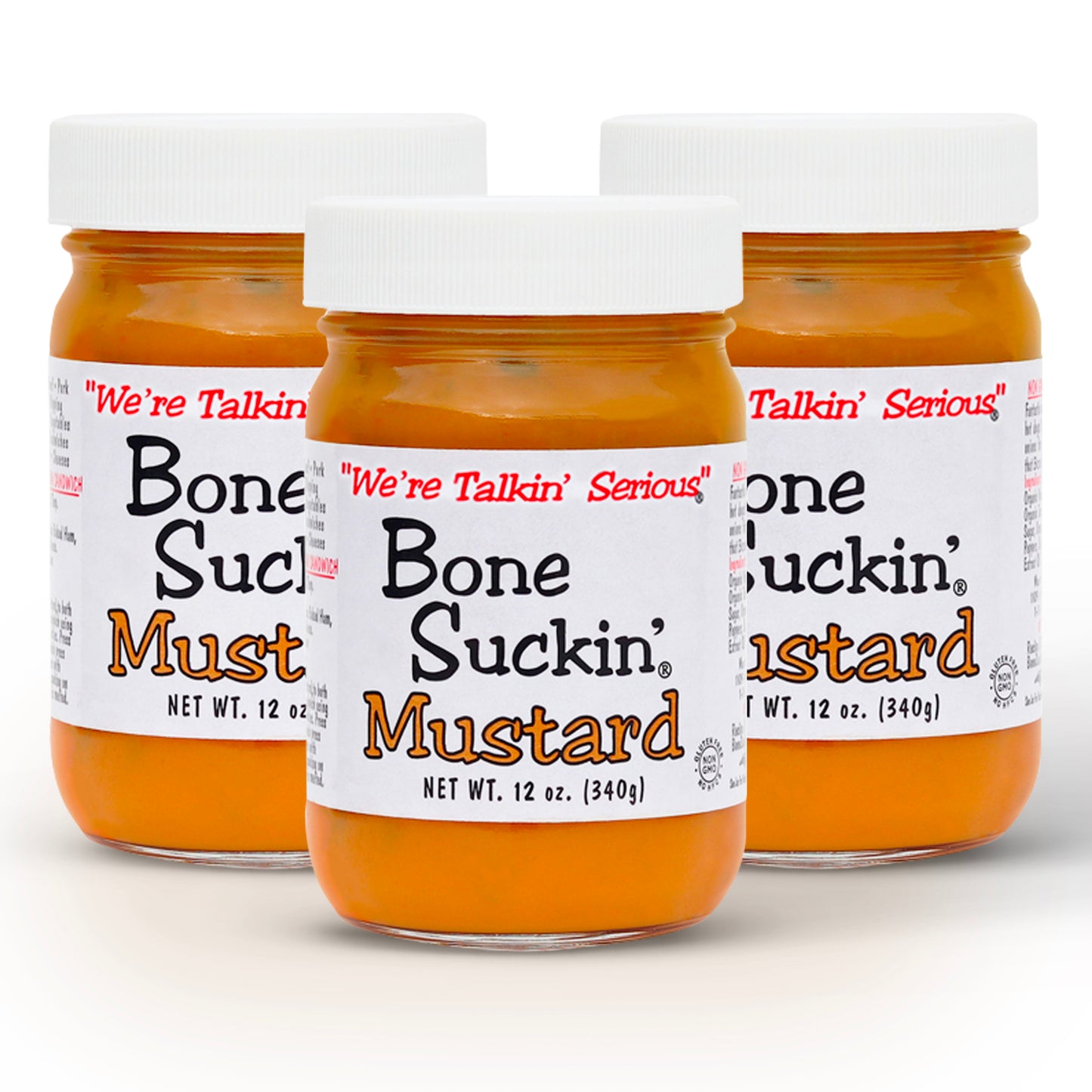 Bone Suckin Mustard, 3 jars