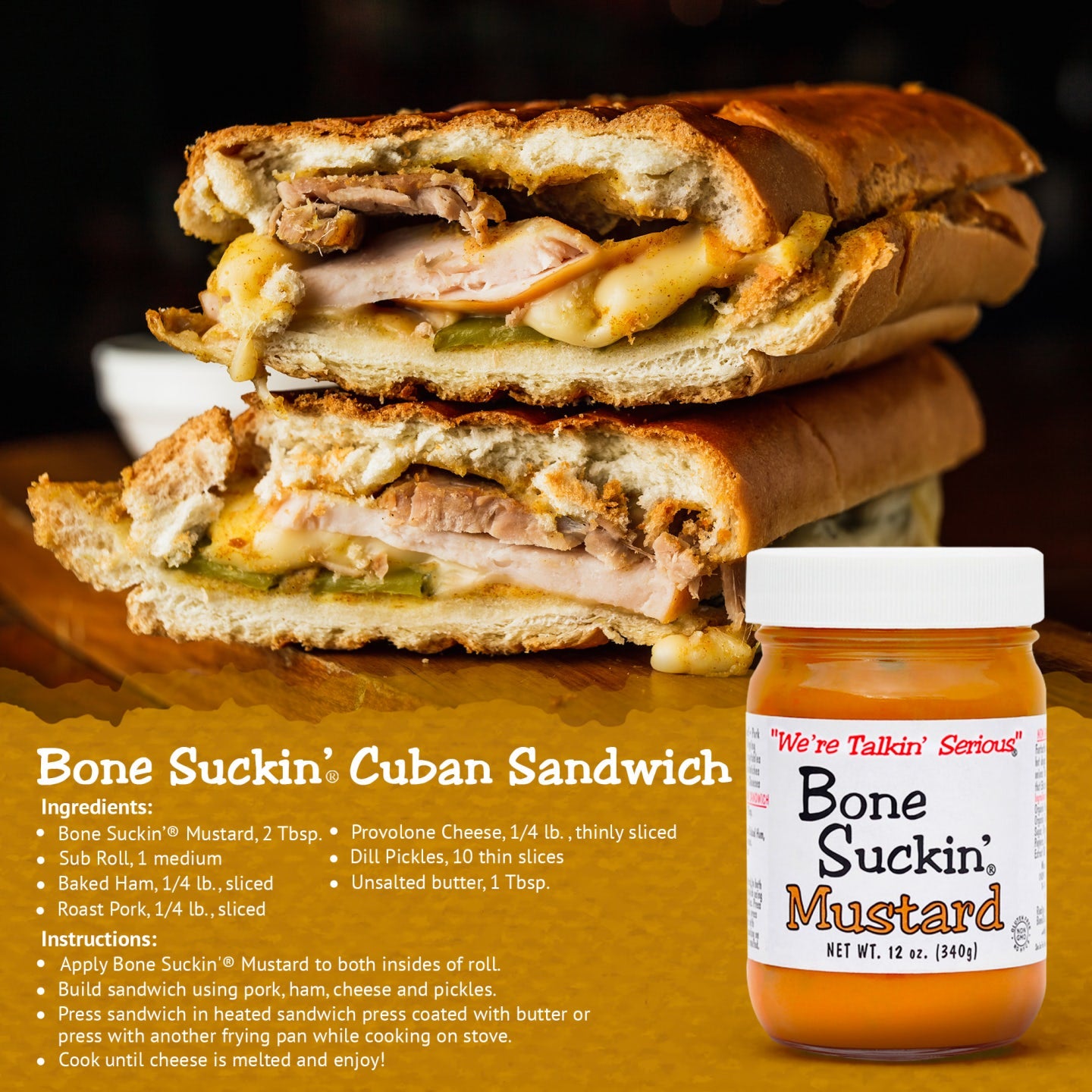 Bone Suckin' Cuban Sandwich
