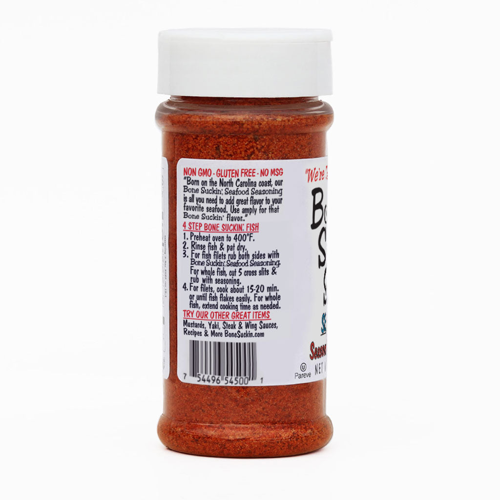 Bone Suckin'® Seafood Seasoning & Rub, 4.8 oz., Side