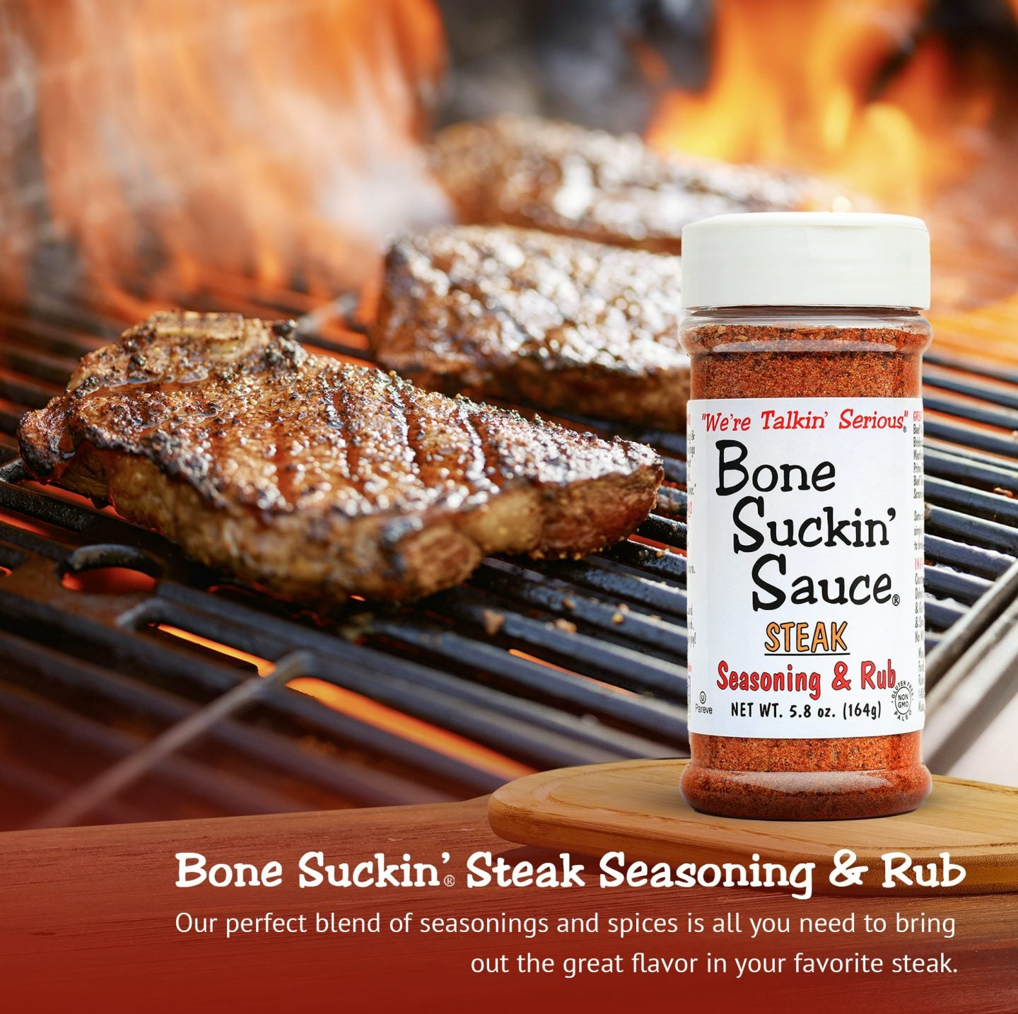 Bone Suckin’® Steak Seasoning & Rub 5.8 oz.