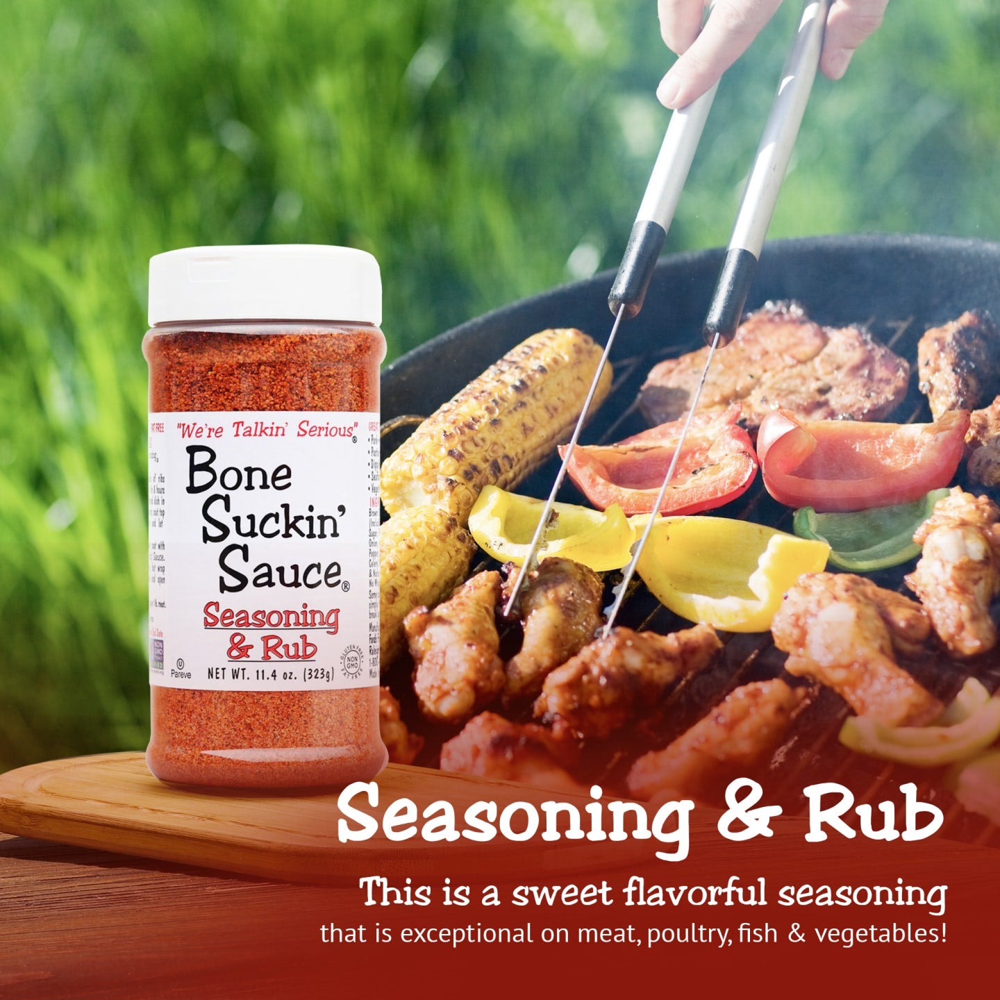 Bone Suckin'® Seasoning & Rub, 11.4 oz.