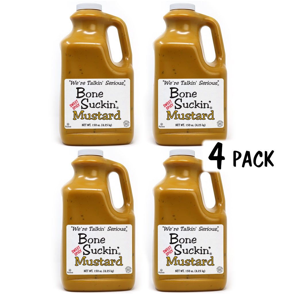 Bone Suckin'® Sweet Spicy Mustard, 150oz, 4 pack