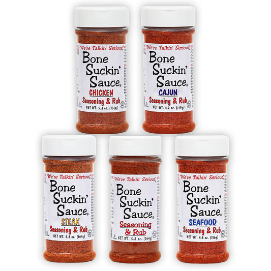 Bone Suckin Seasoning & Rub Variety 5 pack