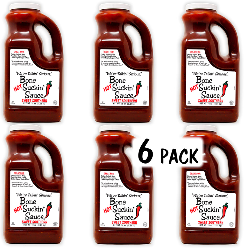 Bone Suckin' Sauce®, Hot Sweet Southern® 78 oz., 6 pack