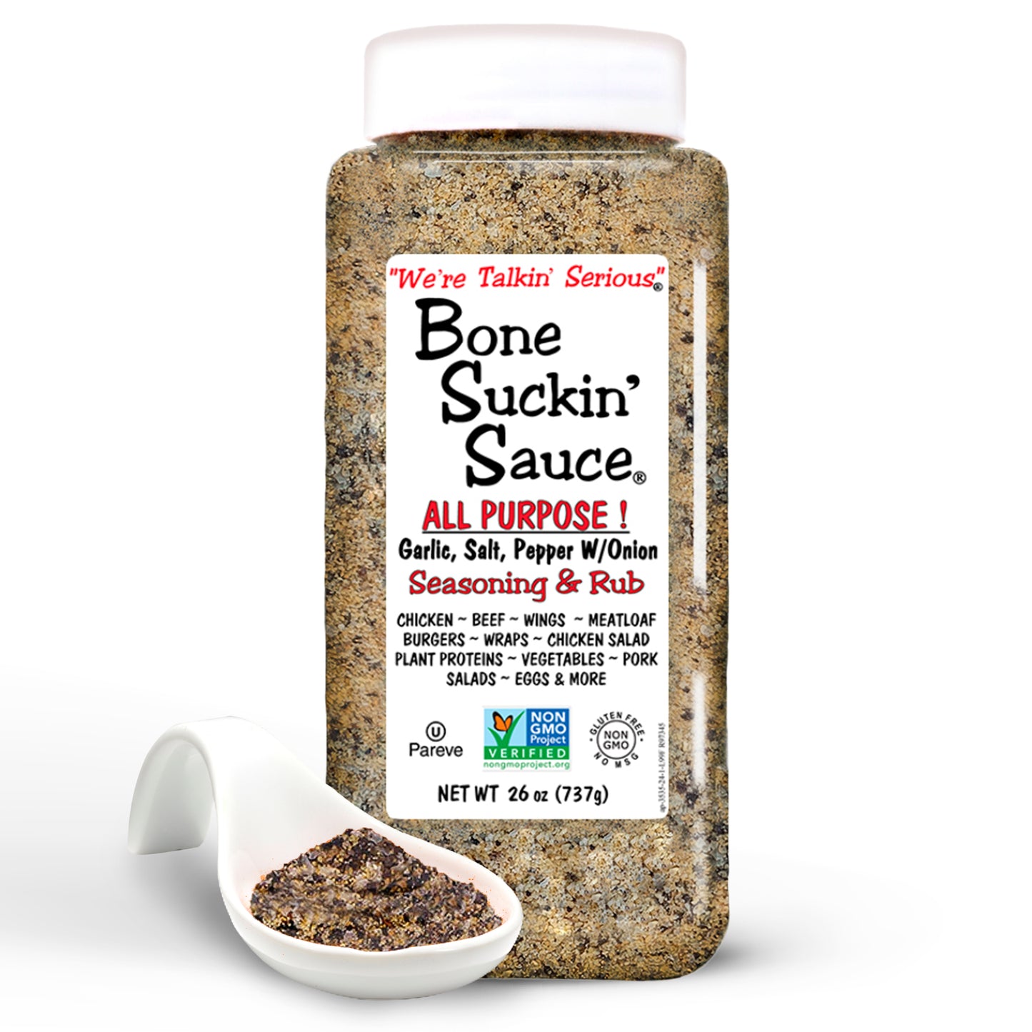 Bone Suckin' Sauce ALL PURPOSE! Seasoning & Rub, 26 oz