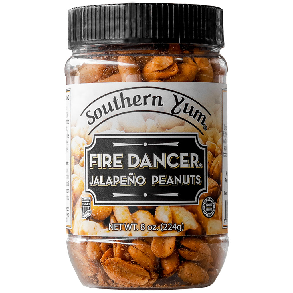 Fire Dancer Jalapeno Peanuts, 8 oz. jar
