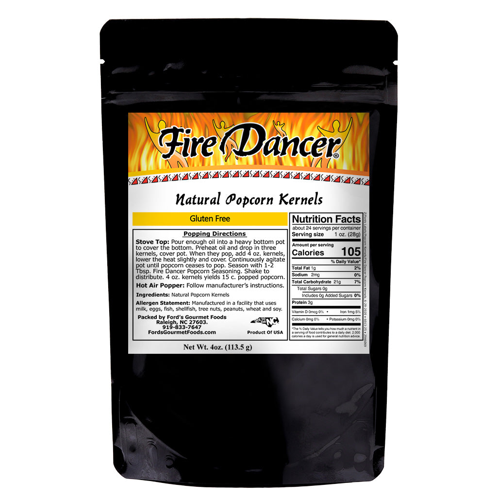 Fire Dancer Natural Popcorn Kernels Bag, 4 oz. 