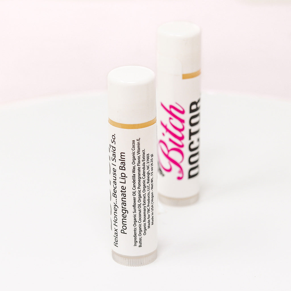 The Bitch Doctor® Vegan Lip Balm, Pomegranate