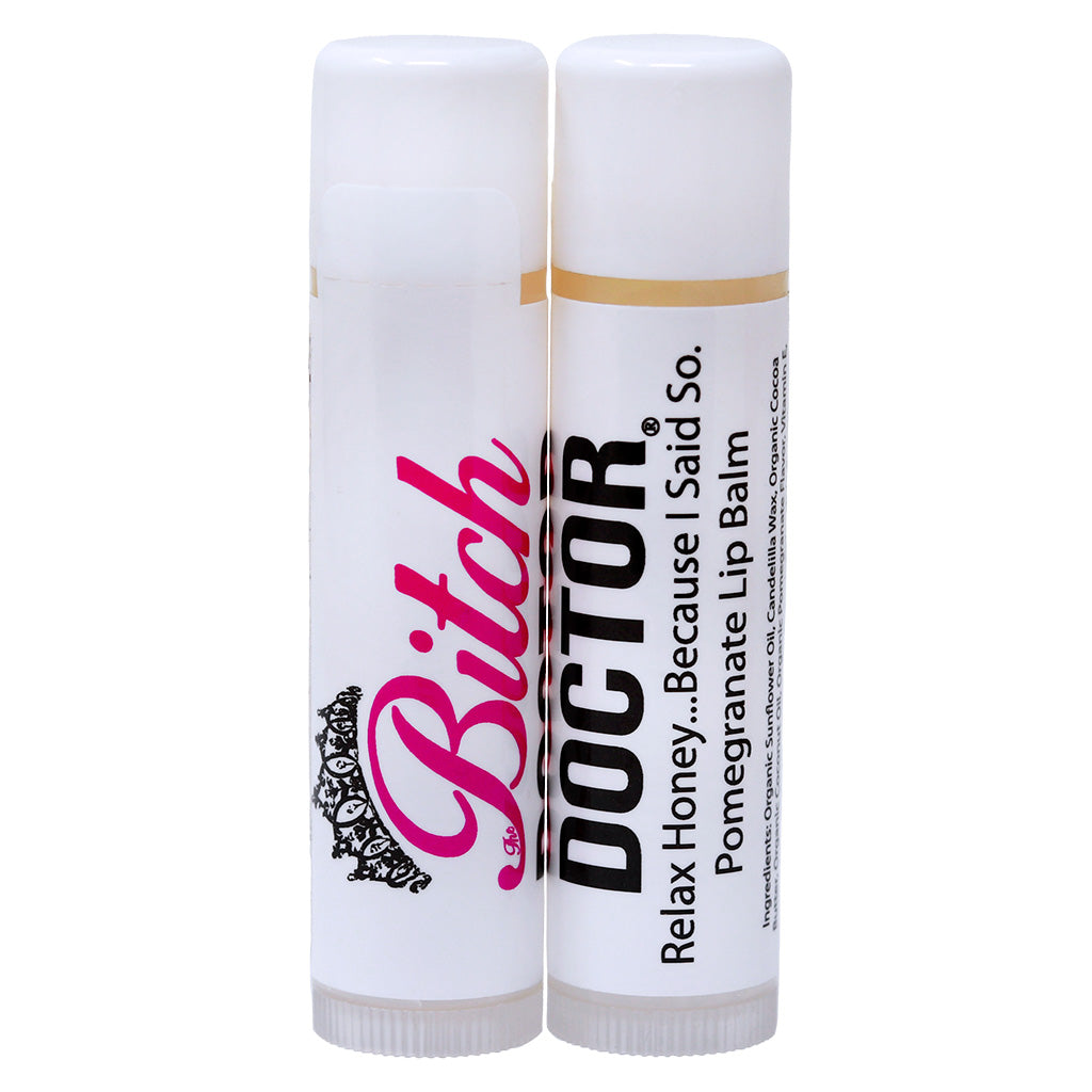 The Bitch Doctor® Vegan Lip Balm, Pomegranate