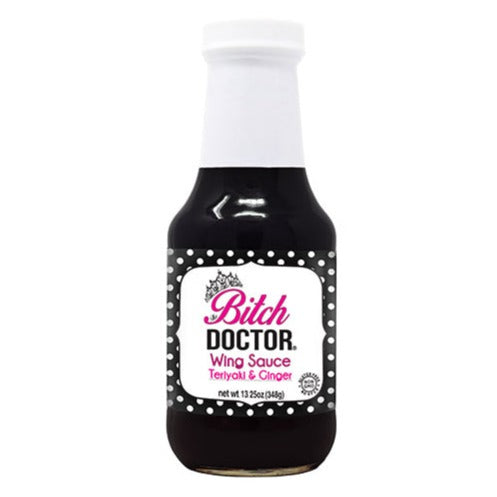 The Bitch Doctor® Wing Sauce, Teriyaki & Ginger, 13.25 oz.