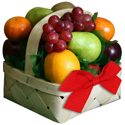 Savor the Taste of the Season  Ford's Gourmet Foods Old Fashioned Fruit Basket is brimmed with 7 pounds of the freshest hand-packed seasonal mixed whole fruits. We hand-select our fruits at their peak of goodness, so you can be sure that you're getting the sweetest, most flavorful fruits possible.