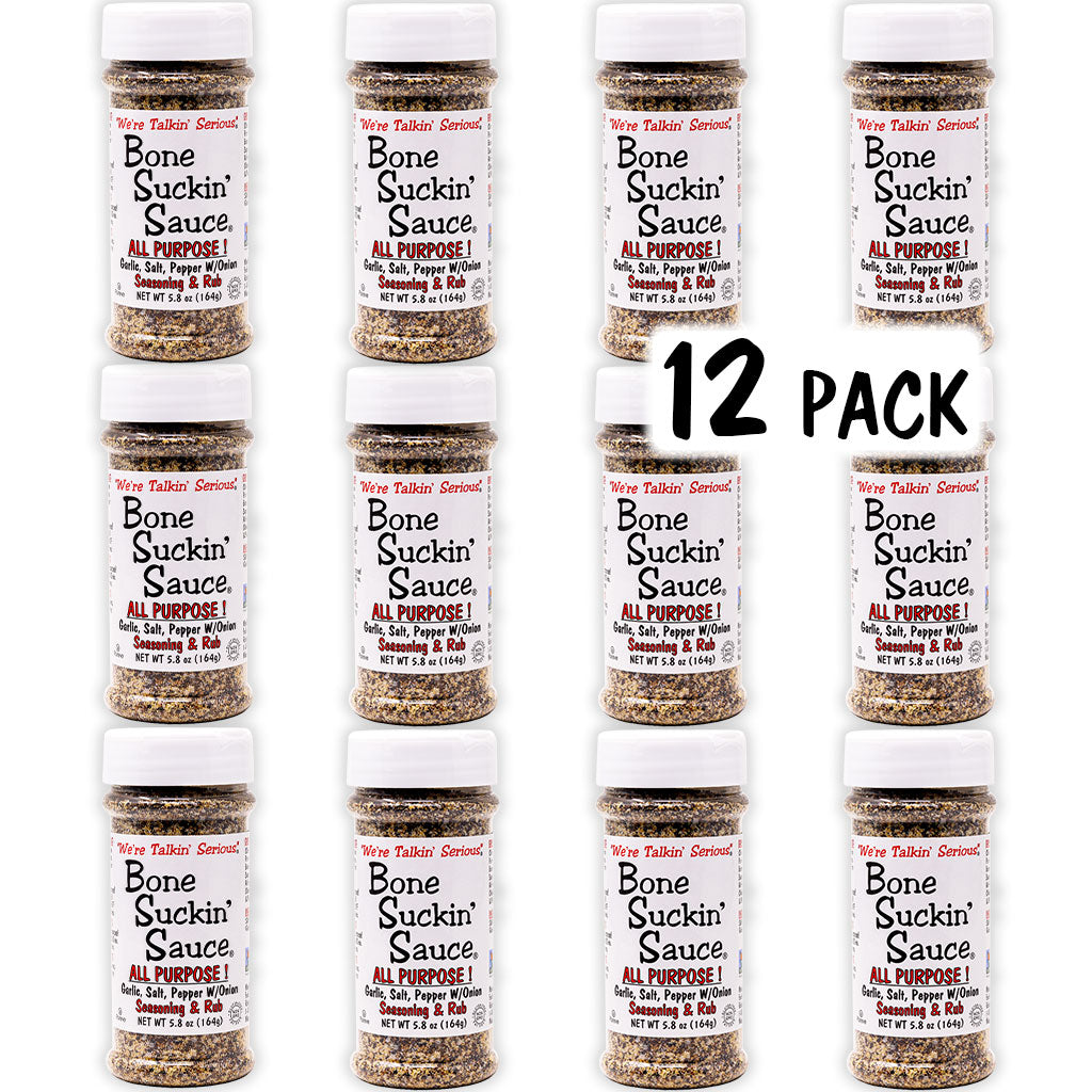 NEW! Bone Suckin'® All Purpose! Seasoning & Rub 12 pack