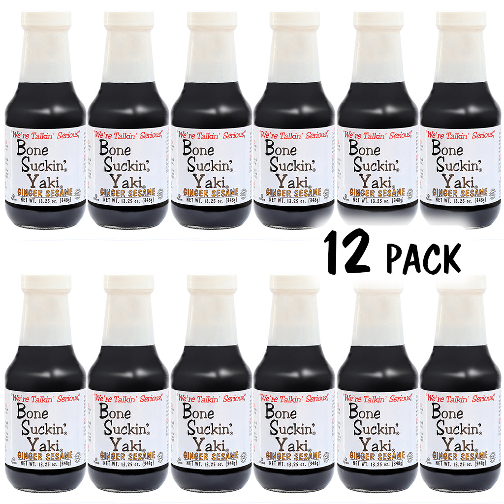 Bone Suckin'® Yaki®, Ginger Sesame, 13.25 oz., 12 pack