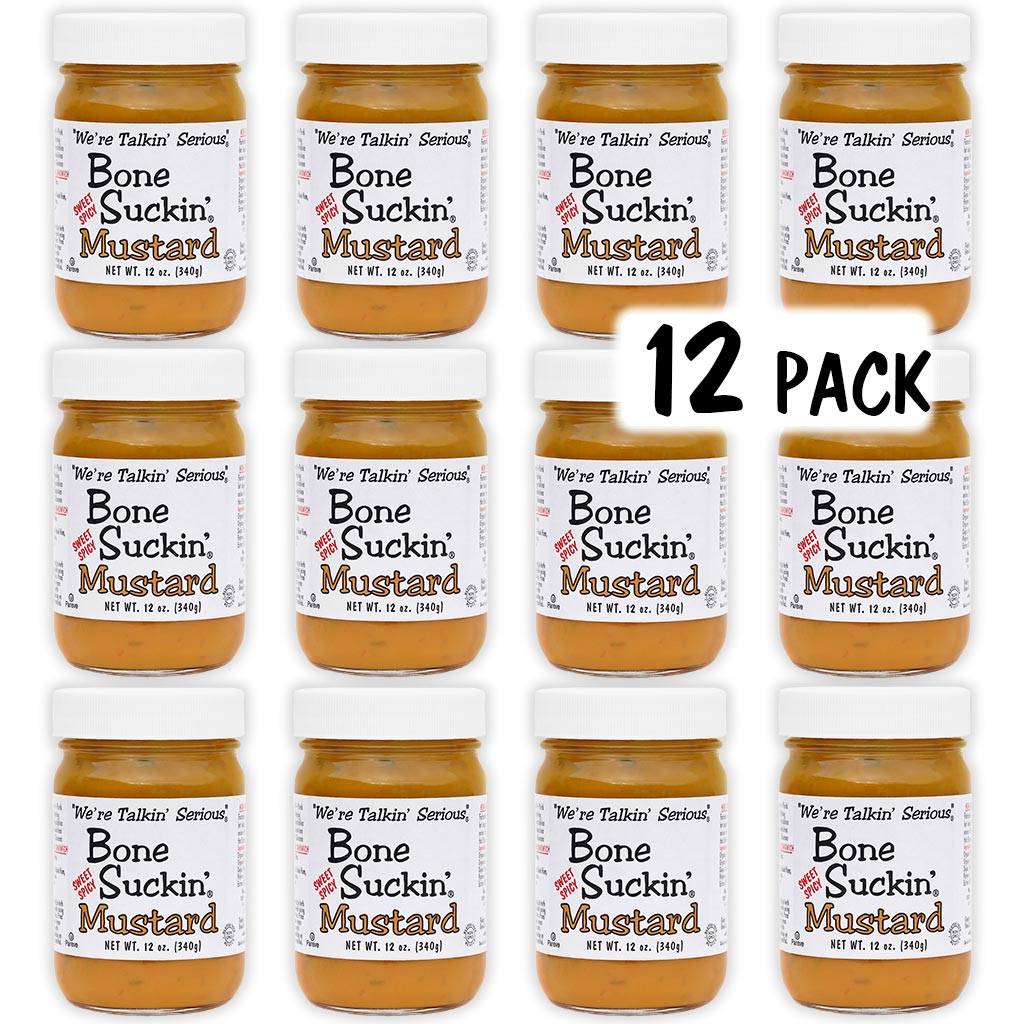 Bone Suckin' Sweet/Spicy Mustard, 12 oz., 12 pack