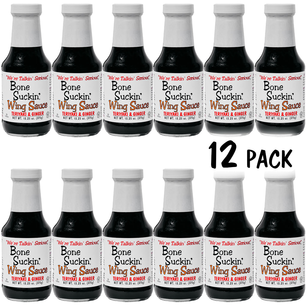 Bone Suckin'® Wing Sauce, Teriyaki & Ginger 12 pack, 13.25 oz.