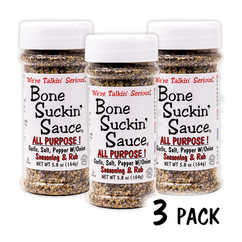 NEW! Bone Suckin'® All Purpose! Seasoning & Rub 3 pack