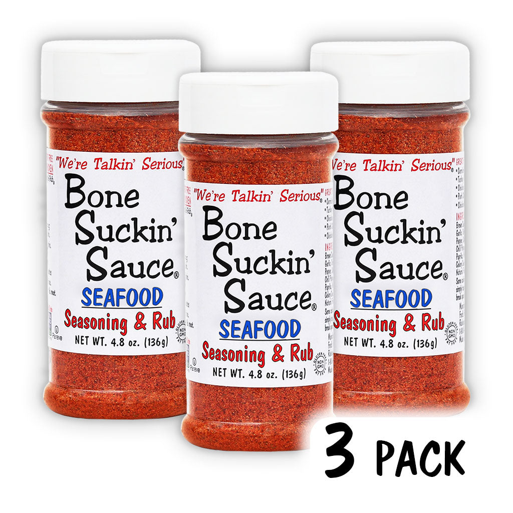 Bone Suckin'® Seafood Seasoning & Rub, 4.8 oz. 3 pack