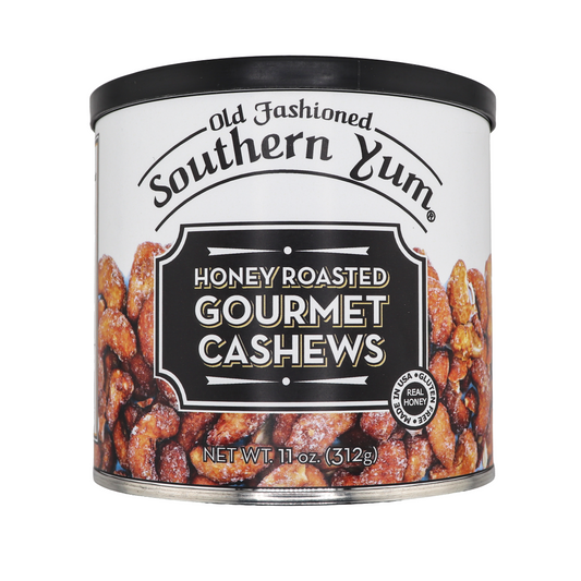 Old Fashioned Southern Yum Honey Roasted Gourmet Cashews, Made in USA, Real Honey, Gluten Free NET WT. 11oz (312g)