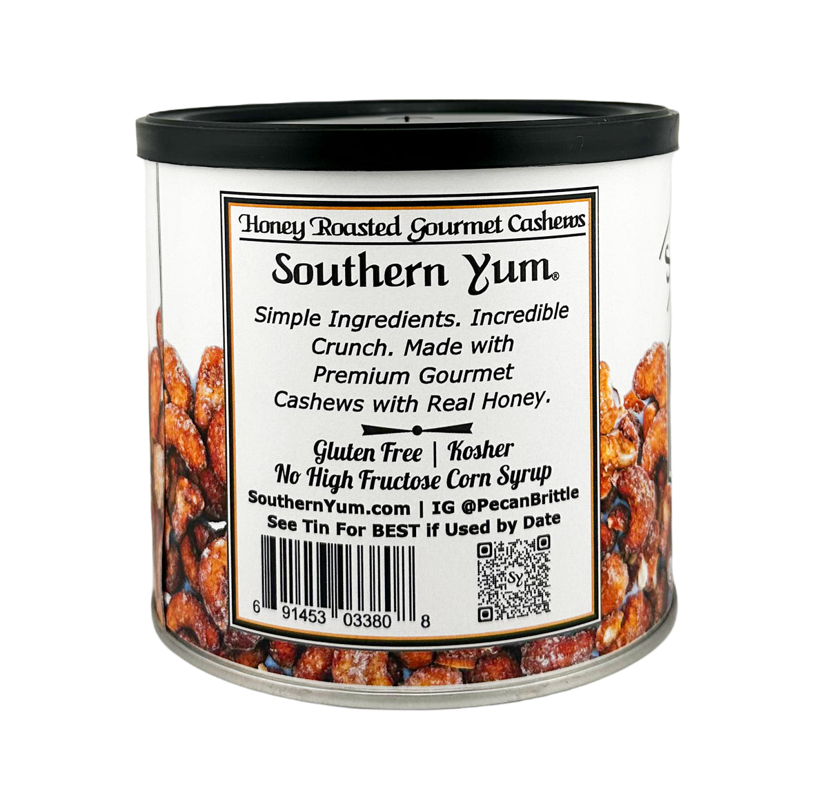 Southern Yum® Honey Roasted Gourmet Cashews - 11 oz.