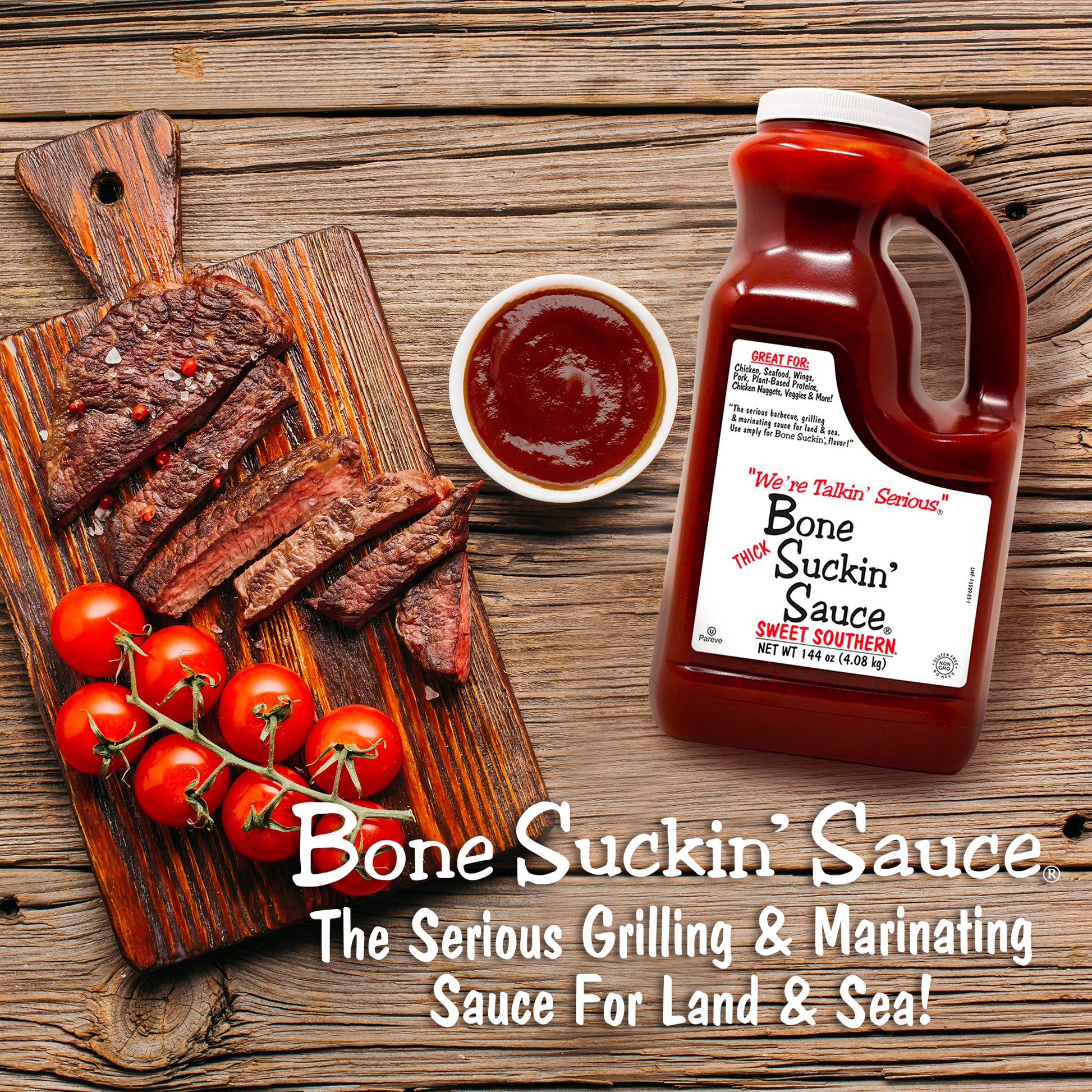 plant based bbq sauce Bone Suckin' Sauce® Sweet Southern® THICK