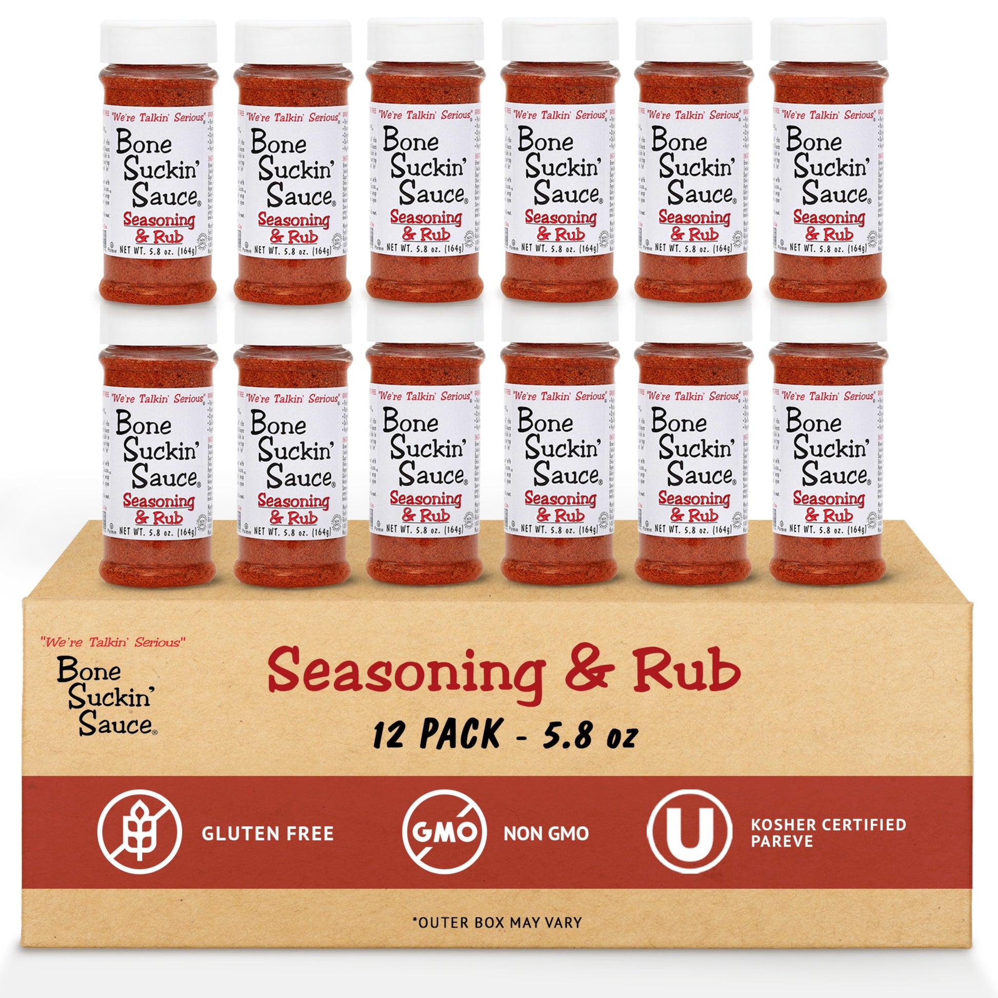 Bone Suckin’® Seasoning & Rub, 5.8 oz. 12 pack