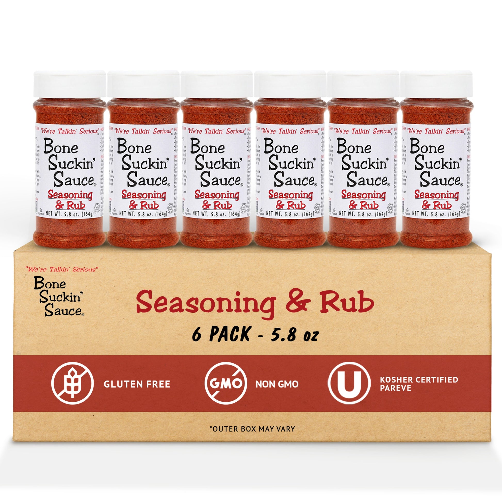 Bone Suckin’® Seasoning & Rub, 5.8 oz. 6 pack