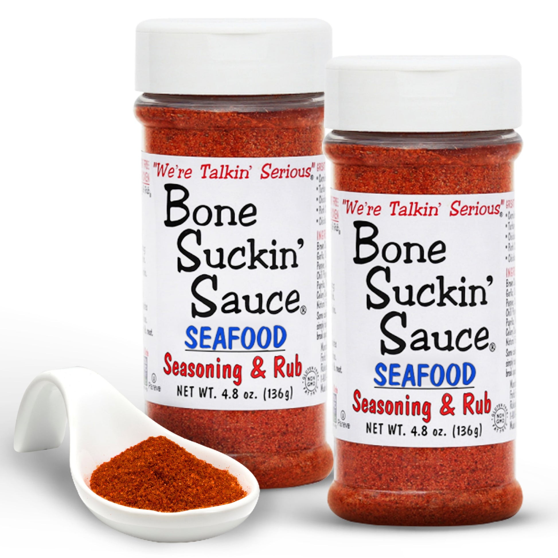 Bone Suckin'® Seafood Seasoning & Rub, 4.8 oz. 2 pack