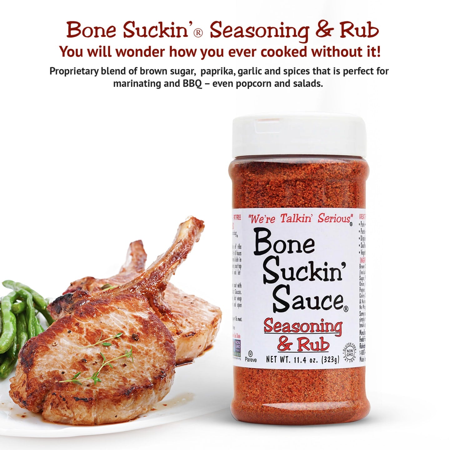 Bone Suckin'® Seasoning & Rub, 11.4 oz.