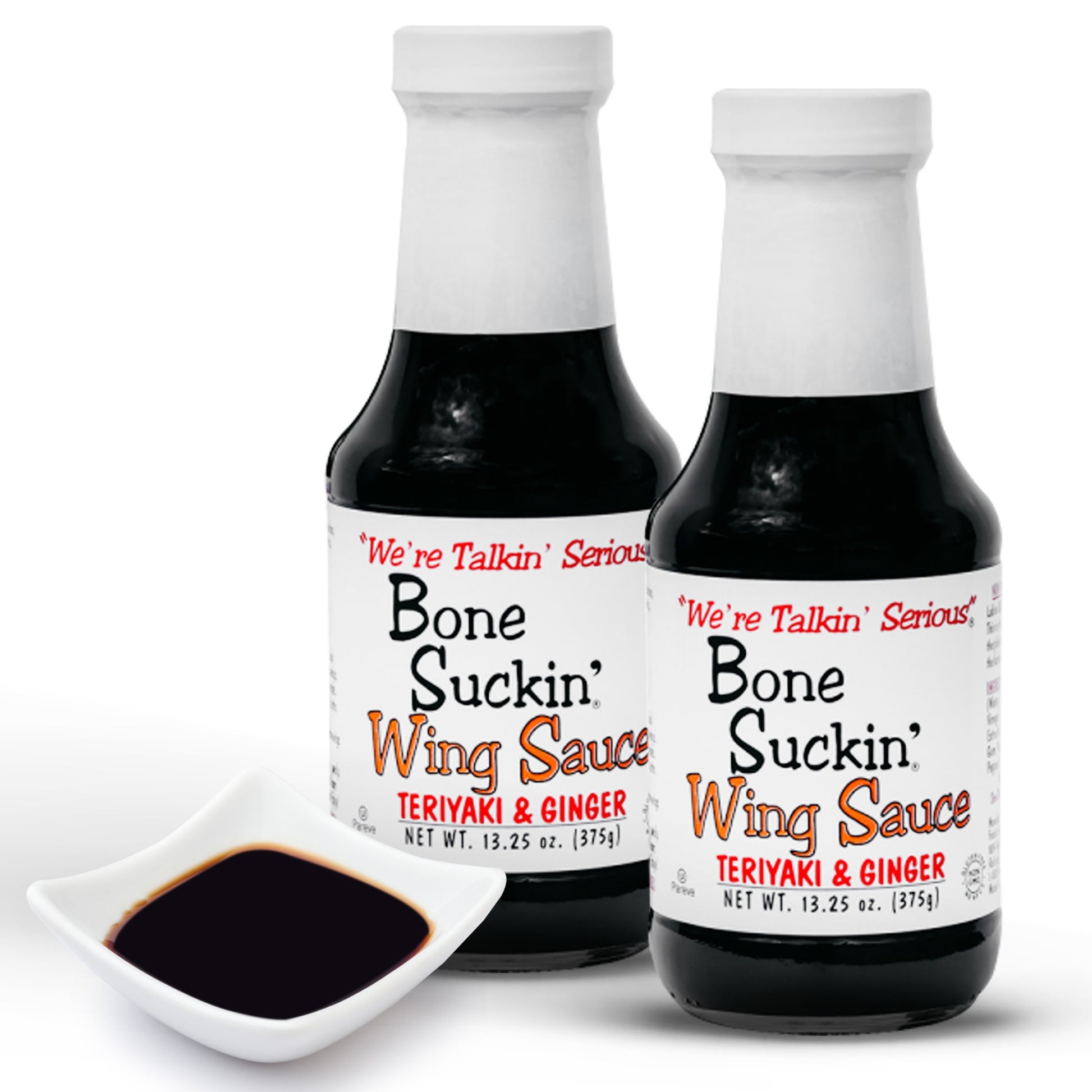 Bone Suckin'® Wing Sauce, Teriyaki & Ginger, 13.25 oz., 2 pack