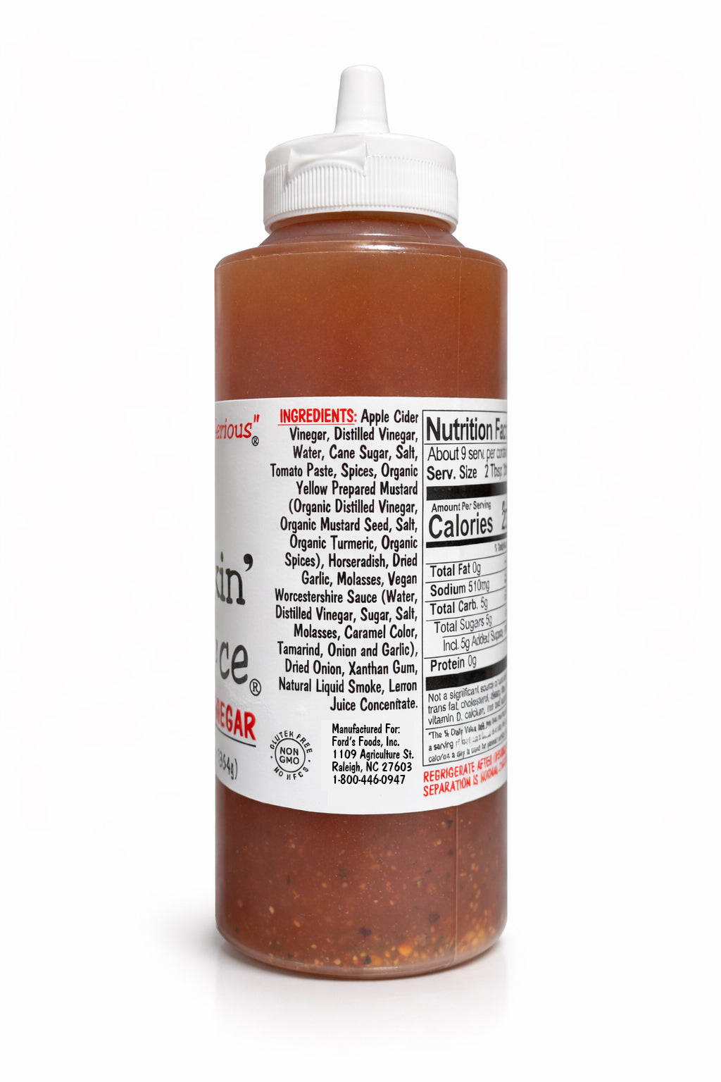Bone Suckin' Sauce® EASTERN VINEGAR - 12.5 oz Squeeze Bottle