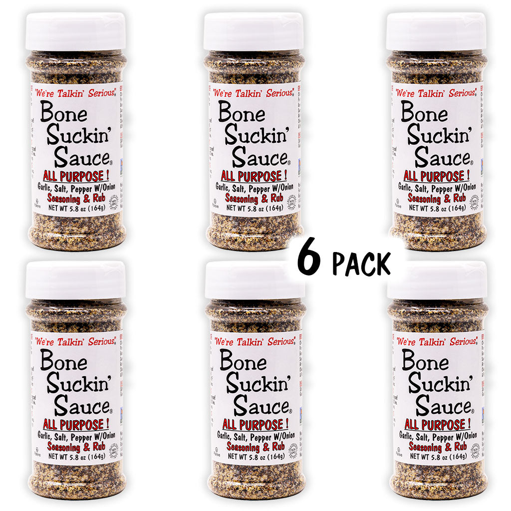 NEW! Bone Suckin'® All Purpose! Seasoning & Rub 6 pack