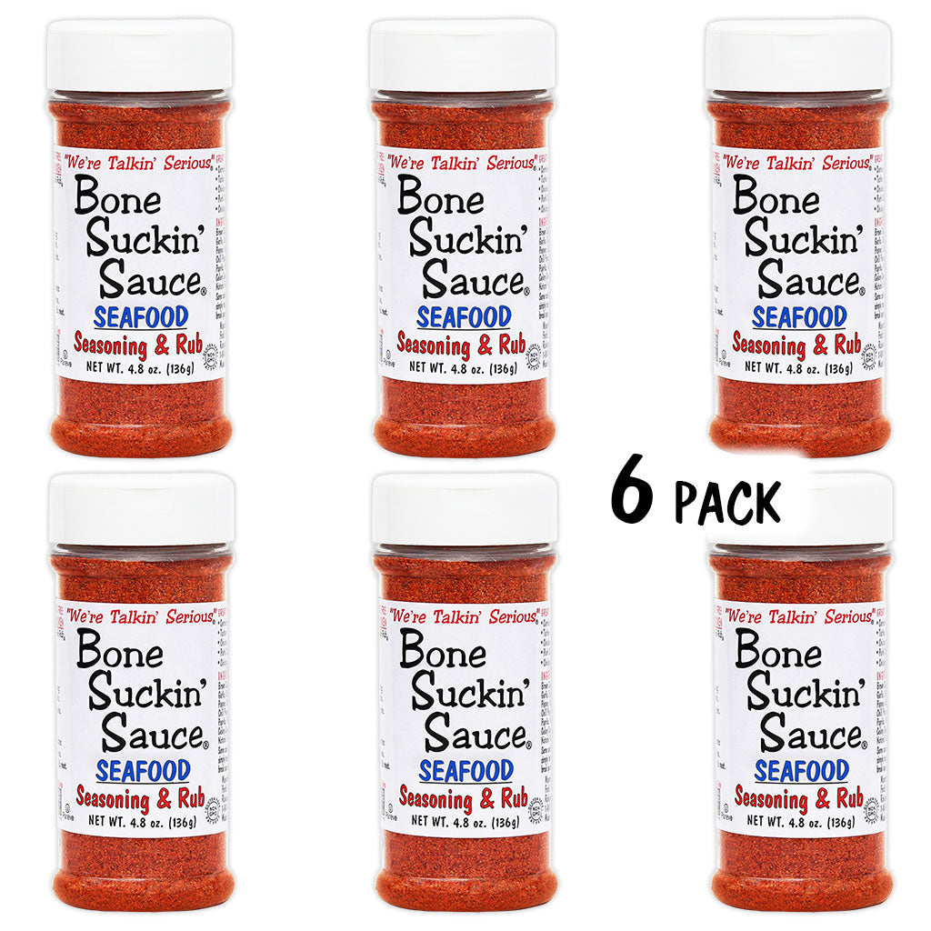 Bone Suckin'® Seafood Seasoning & Rub, 4.8 oz. 6 pack