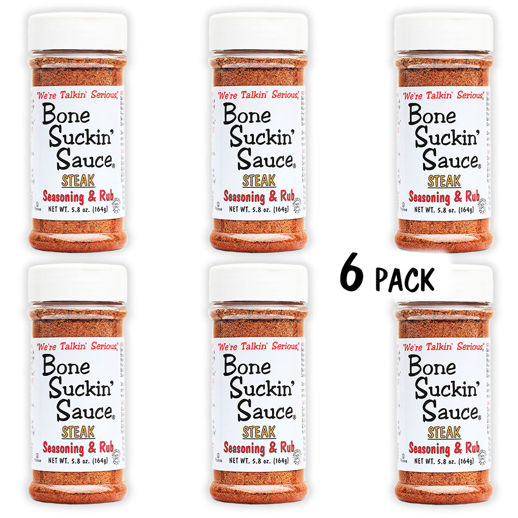 Bone Suckin’® Steak Seasoning & Rub 5.8 oz. 6 pack