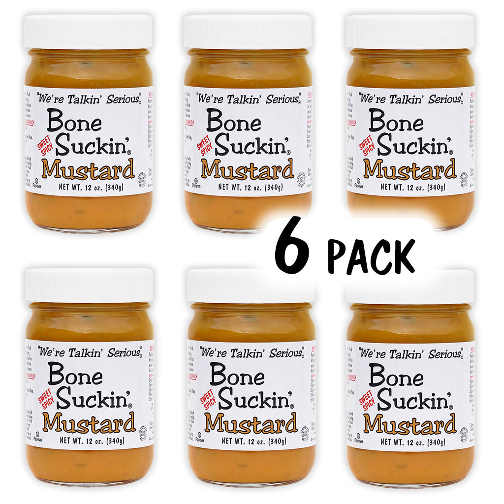 Bone Suckin' Sweet/Spicy Mustard, 12 oz., 6 pack