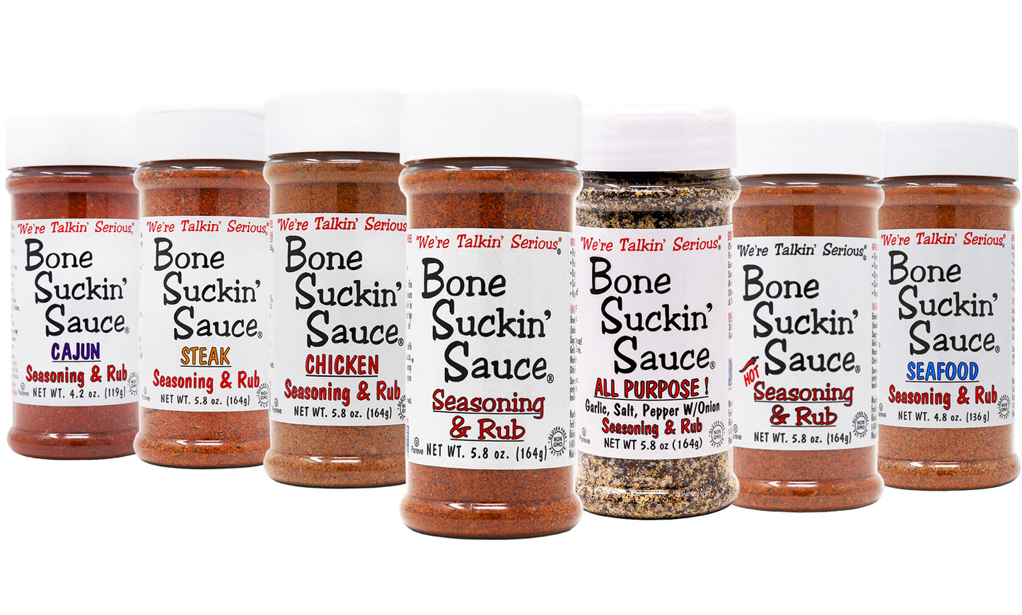 Bone Suckin'® Seasoning & Rub Variety, 7 Pack