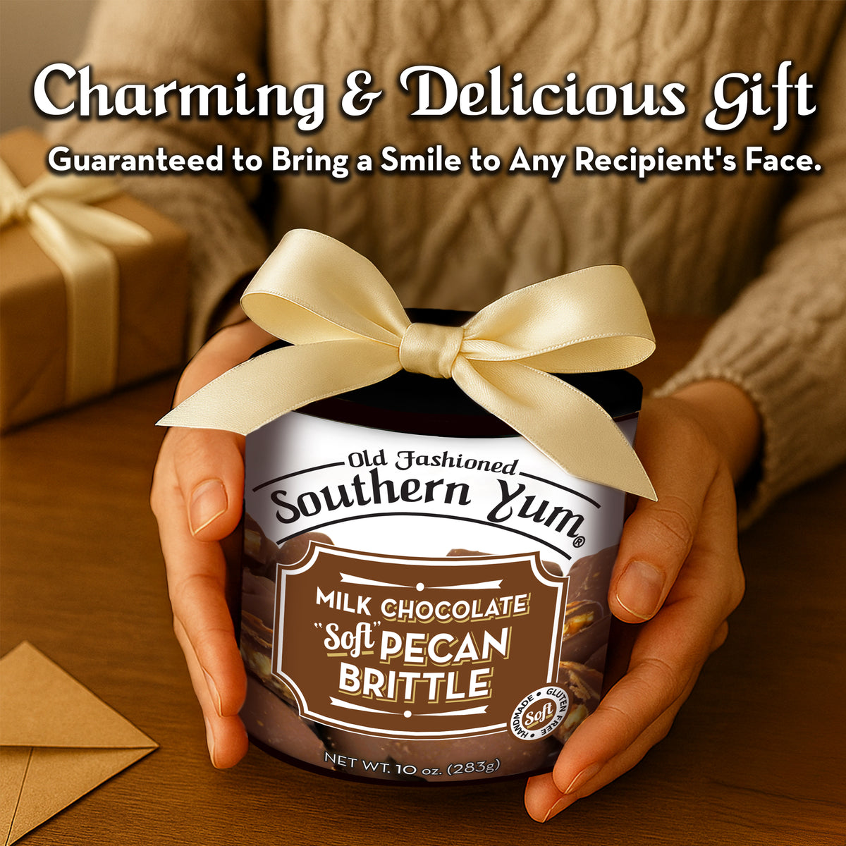Southern Yum® Pecan Brittle, Milk Chocolate, 10 oz.