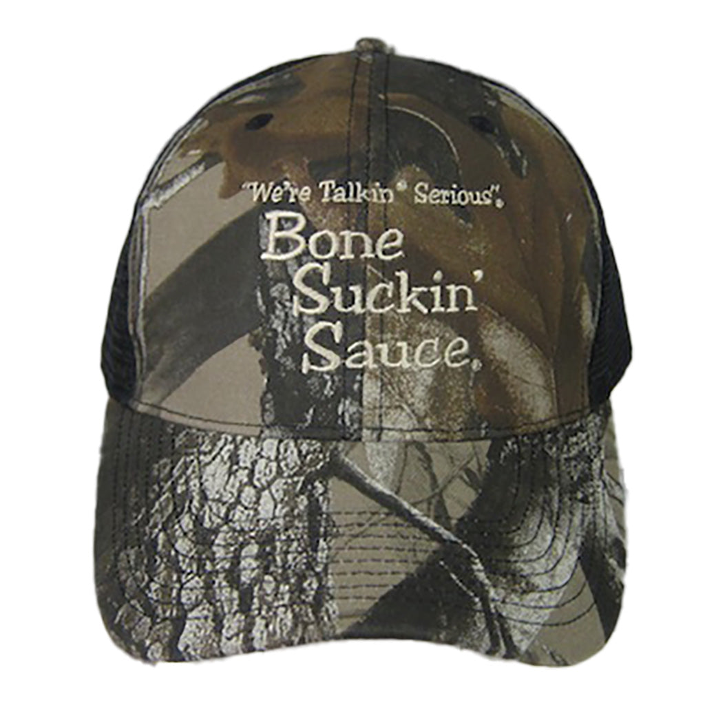Real Tree® Camouflage Hat with Bone Suckin' Sauce® Logo