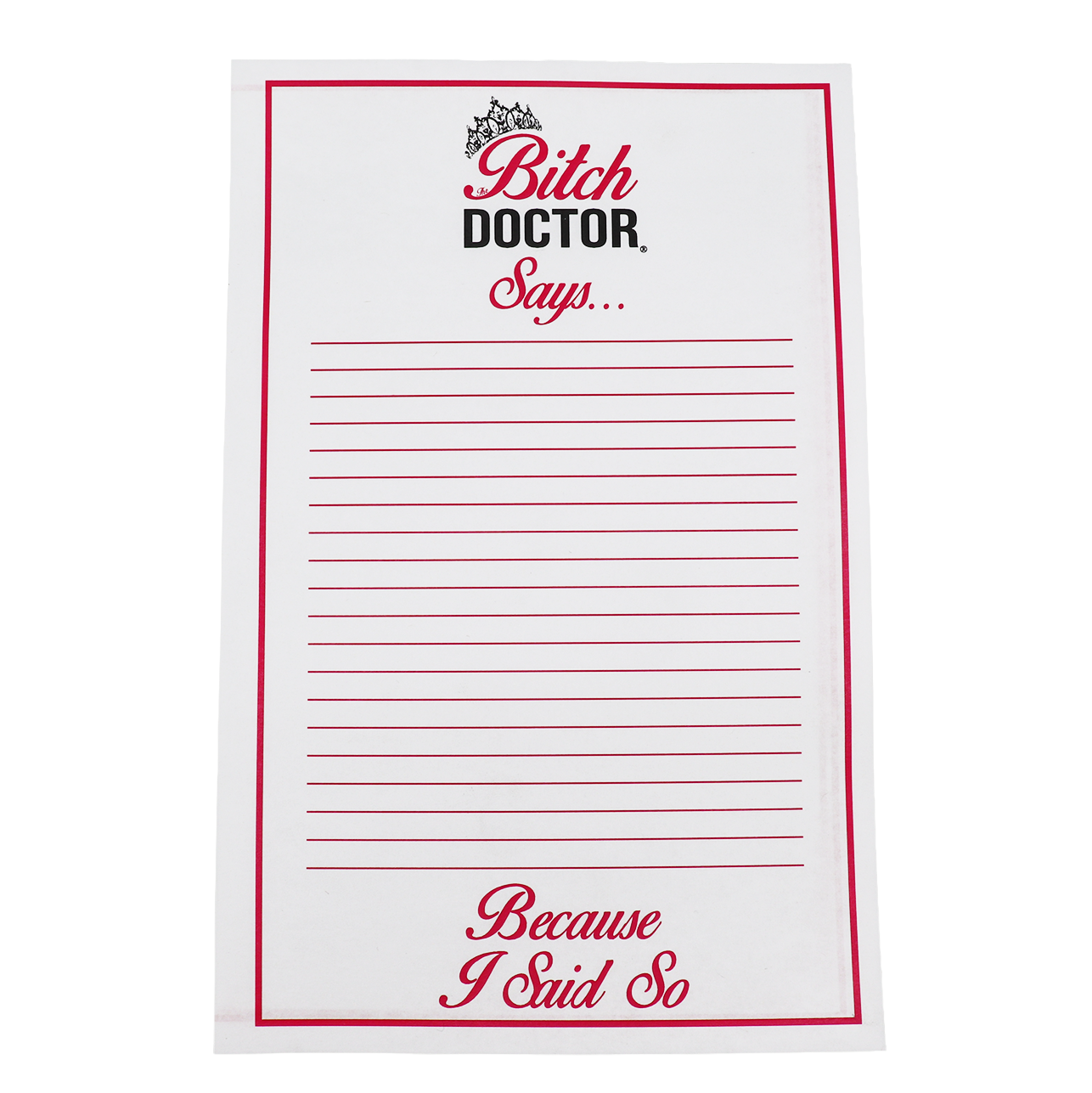 The Bitch Doctor® Memo Pads