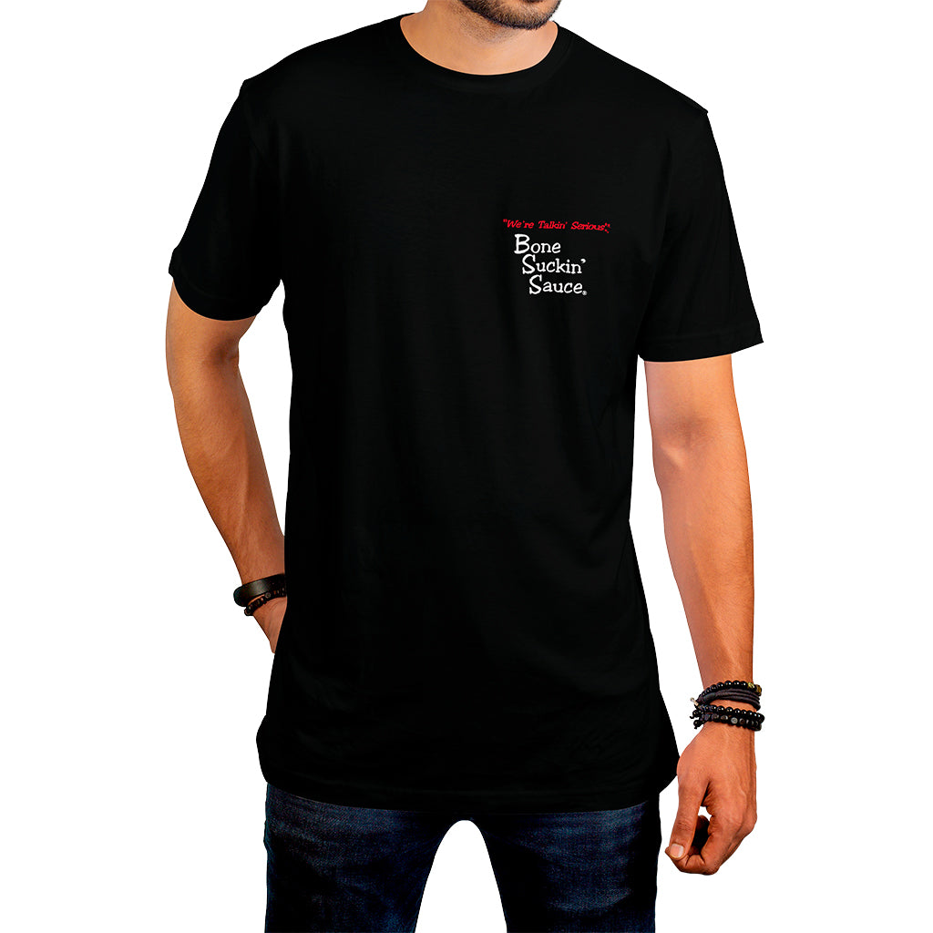 Bone Suckin'® T-shirt, Unisex, Front - Black