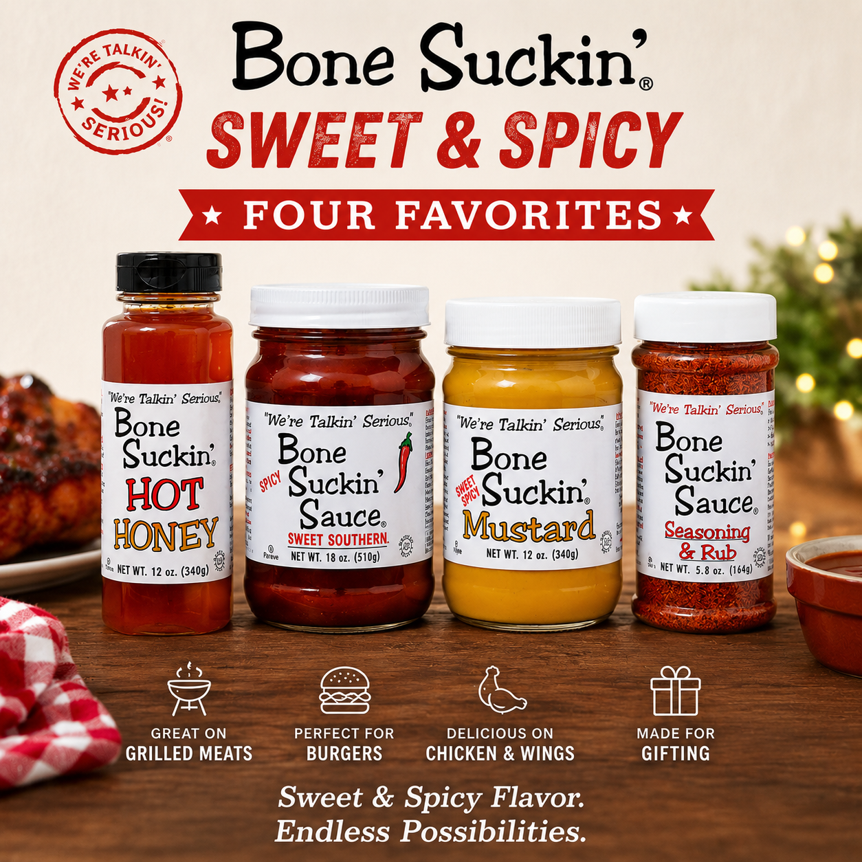 Bone Suckin' Sweet & Spicy Gift Box