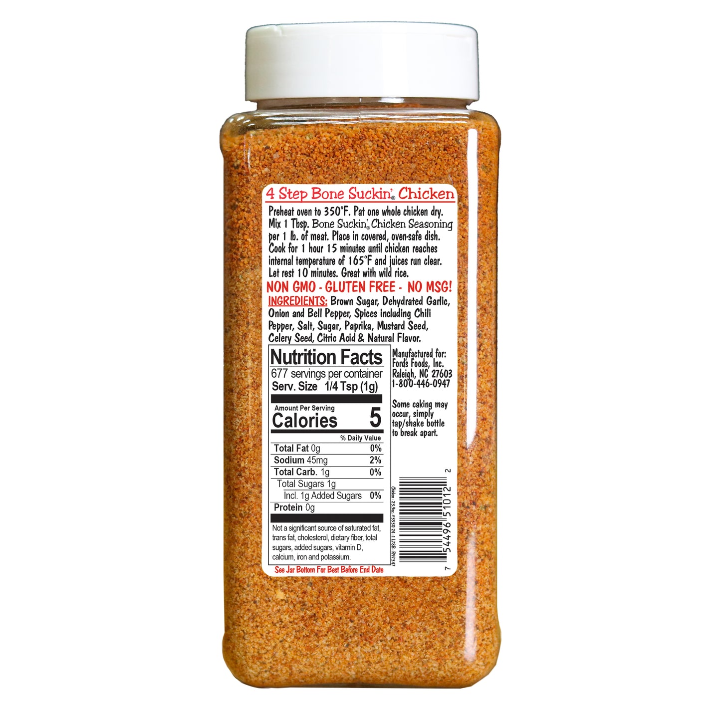 Bone Suckin' Chicken Seasoning & Rub - 23.9oz - Bottle