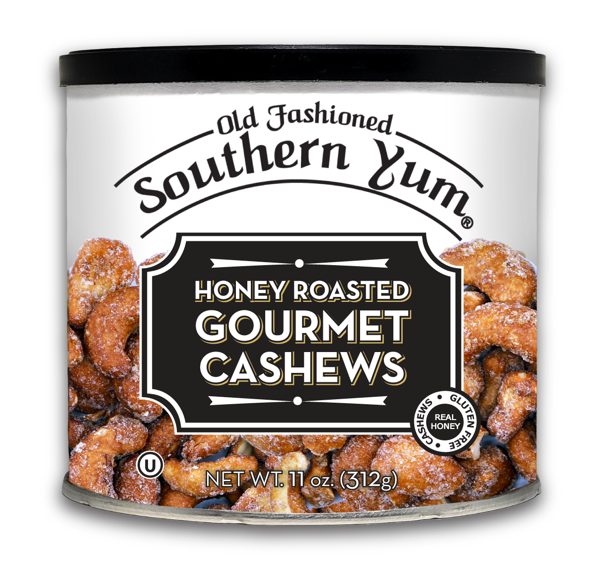 Southern Yum® Honey Roasted Gourmet Cashews - 11 oz.