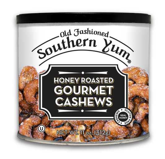 Southern Yum® Honey Roasted Gourmet Cashews - 11 oz.