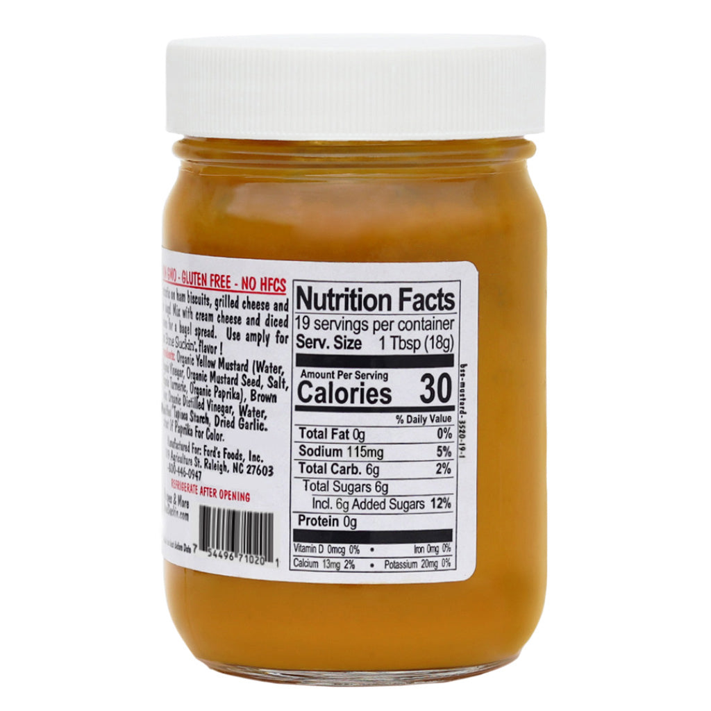 Bone Suckin'® Mustard WORLD CHAMPION - 12 oz Glass Bottle
