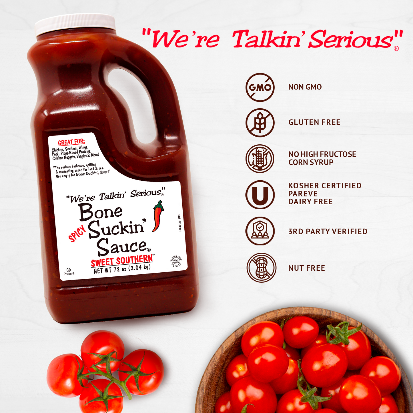 Bone Suckin' Sauce®, Spicy Sweet Southern® 72 oz.