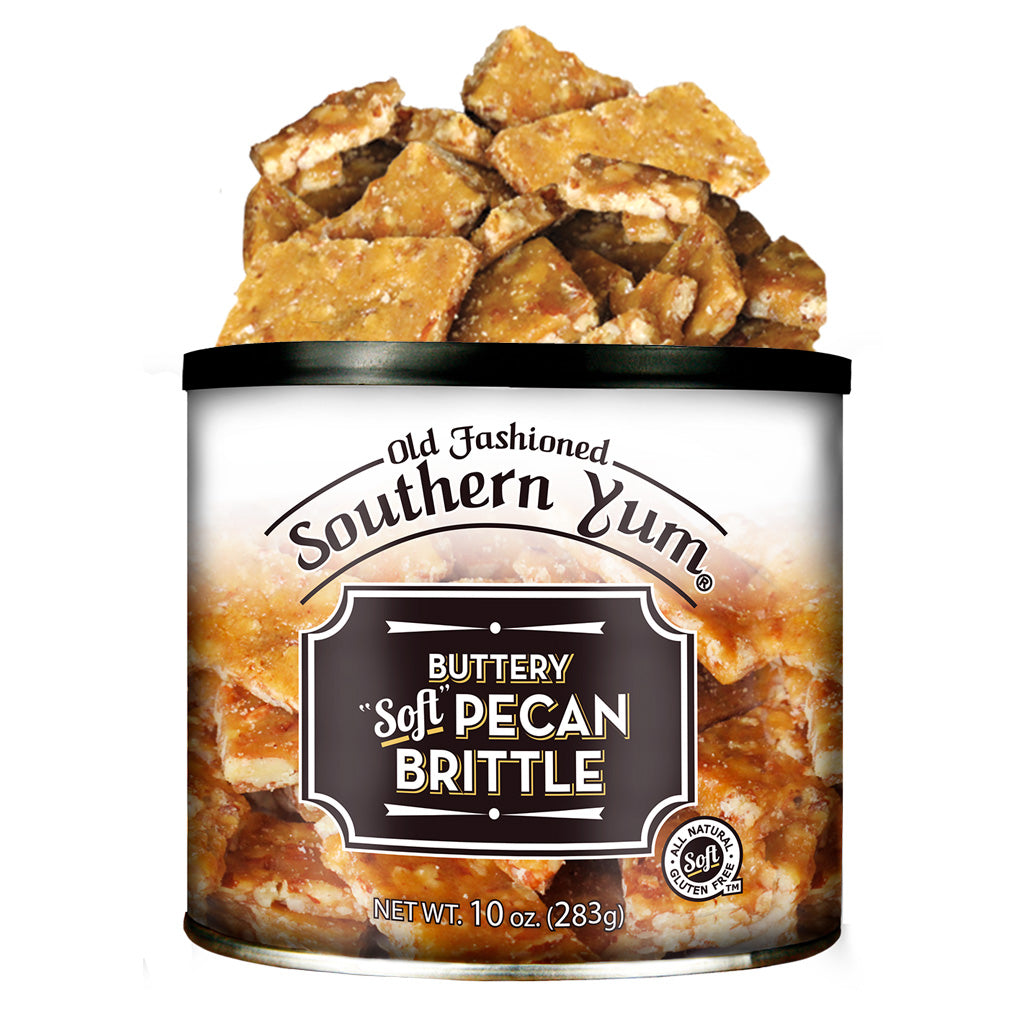 Southern Yum® Soft Pecan Brittle, 10 oz. Tin