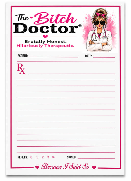 The Bitch Doctor® Memo Pads | Magnetic Backing