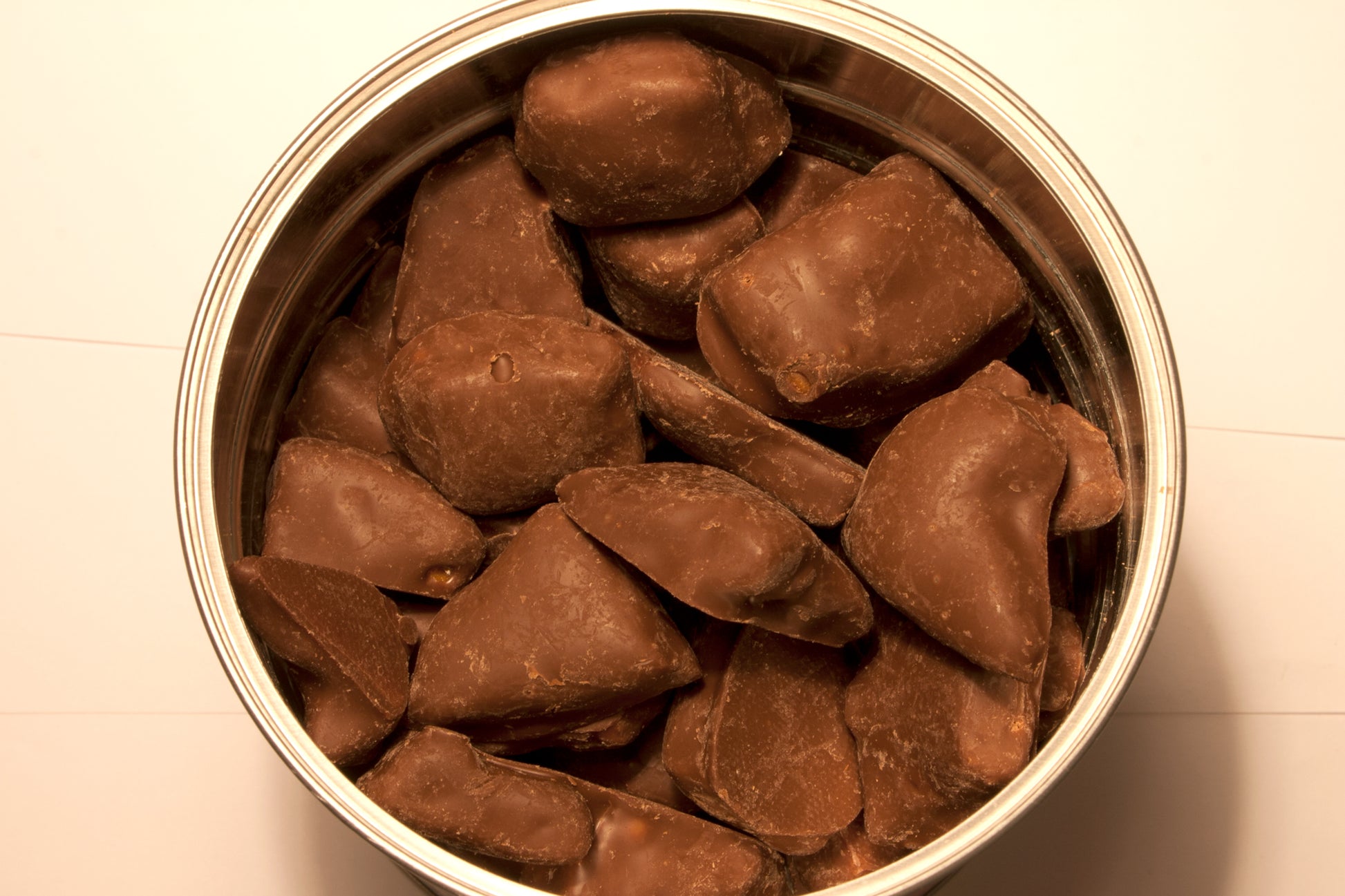Can of Southern Yum Milk Chocolate Pecan Brittle